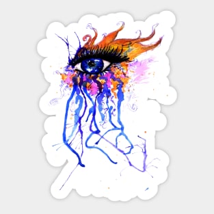 Flamy eye Sticker